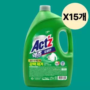 액츠 딥클린 세탁 세제 얼룩 제거 퍼펙트 3.3L X15개 BNS