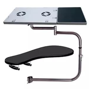 의자고정 키보드트레이 부착형 회전 마우스 침대 선반