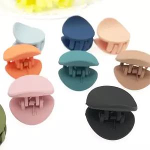 올림머리 미니 무광 원형 집게핀 헤어핀 머리핀 집게