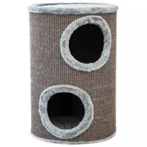 한층뚝딱 고양이 숨숨집 터널 캣타워 스크래쳐 브라운 BNA