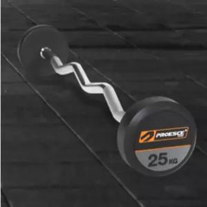 프로이스 고정 바벨 컬 곡선 바 봉 그립 홈트 25kg  BNA