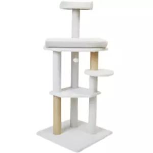 펫토리아 반려묘 4단 캣타워 양털 베이지 대형 142cm BNA