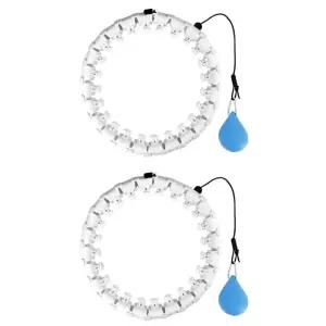 비핏 훌라후프 스마트 다이어트 뱃살 복부 화이트 X2 BNS