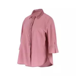 [PAT 여성] 레이스카라 블라우스_1J42505