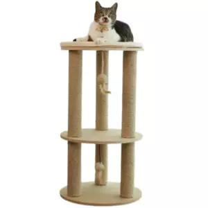 펫토리아 고양이 원목 미니 캣타워 스크래쳐 87cm BNA