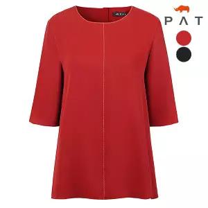 [PAT 여성] 라운드 반팔 블라우스_1I42513