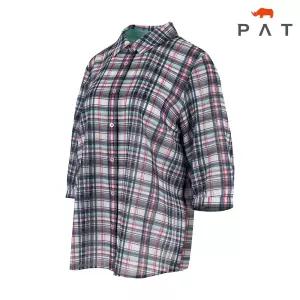 [PAT 여성] 슬럽 체크 셔츠_1J41504
