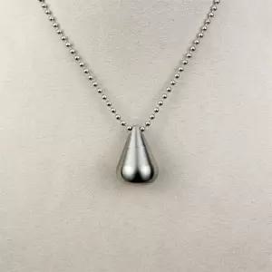 방수 티타늄 펜던트 목걸이 휴대용 약 보관 캡슐 수납 액세서리 남녀 공용