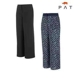 [PAT 여성] 프린트 와이드 밴딩 팬츠_1K41694