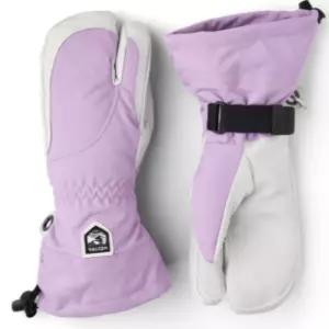 헤스트라 여성 스키 트레킹 장갑 방한 3핑거 라일락 S BNA