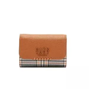 [백화점정품] 26년NEW 닥스 DAKS 브라운 체크 배색 반지갑 DCWA2F624W2