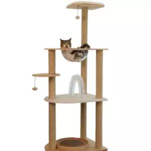 펫토리아 고양이 해먹 원목 장난감 캣타워 대형 155cm BNA