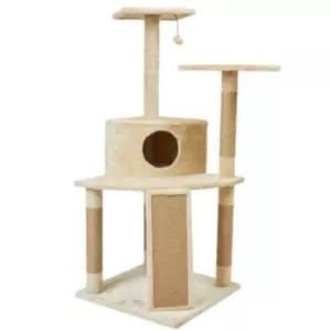 펫토리아 고양이 숨숨 5단 캣타워 중형 베이지 130cm BNA