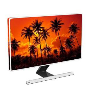 cicco 컴퓨터 모니터 먼지 커버 22, 23, 24, 25인치 패널 케이스 방수 슬리브 PC, 데스크탑 및 TV 정전기 방지 방진 LCD / LED HD, Sunset Sunrise Hawwaii와 호환됩니다