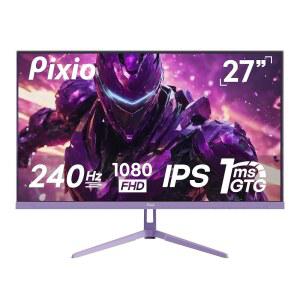 Pixio PX279 웨이브 퍼플 27인치 240Hz 주사율 FHD 1080p 해상도 빠른 IPS 패널 1ms GTG 응답 시간 게이밍 모니터(어댑티브 동기화 기능 포함)
