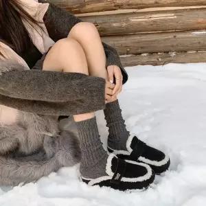 셉띠엠브레 따뜻한 여성슬리퍼 힐 기모 버클 편한 슬리퍼 숏기장 아웃도어 세무 UNO5