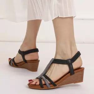 여름 스트랩 샌들 여성 슬리퍼 플랫 1418-389