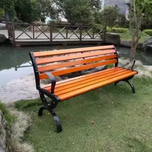 야외 긴의자 주물 정원 야외용 벤치 학교 장의자 원목