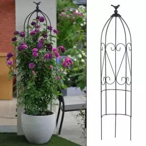 오벨리스크 장미 덩굴 넝쿨 지주대 프레임 아치 철제