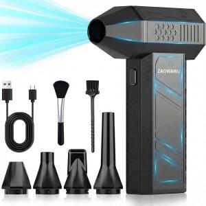 ZAOWAWU X3MINI 압축 공기 먼지 제거기 u2013 110,000RPM 전기 및 미니 송풍기, PC 청소 키트용 3단 무선 제거기, 키보드, 자동차 가정용 충전식 컴퓨터 청소기