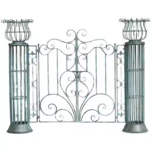 전원주택 게이트 철제 울타리 철대문 현관 주택