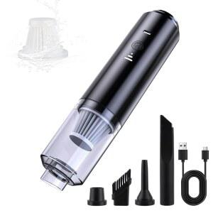 IFTHFUR 컴퓨터 청소기 무선, 강력한 흡입 및 송풍 4-in-1 핸드헬드, 멀티 노즐, 세척 가능한 필터 - 키보드, 자동차, 책상, 반려동물 털 청소용 충전식 미니