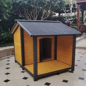 강아지 대형견 원목 애견하우스 보온 방수 겨울집