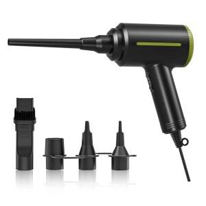 ATEngeus 전기 에어 더스터 - 2단, 40000RPM 블로워 및 펌프, 컴퓨터 키보드, 먼지, 머리카락에 재사용 가능