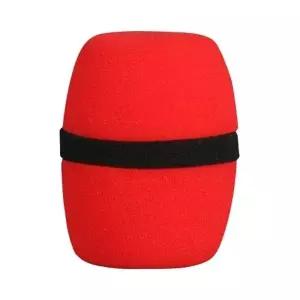 노래방 마이크솜 레드 위생커버 스폰지 덮개 잡음차단