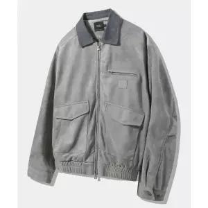 DIMITRI BLACK 2WAY 페이드 워싱 디트로이트 스웨이드 자켓_그레이 282990