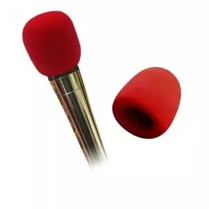 노래방 손 마이크 솜 레드 덮개 스폰지 카바 위생커버