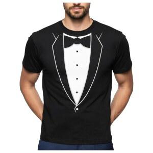 티스타 수트와 타이 턱시도 셔츠 - 할로윈 파티, 결혼식 또는 학사 이벤트용 남성 프린트 티셔츠