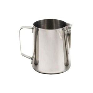 홈 카페 바리스타 레스토랑 및 상업용 에스프레소 사용을 위한 드립 방지 스파우트와 편안한 손잡이가 있는 래틀웨어 32온스 마키아토 밀크 프로팅 피처 프리미엄 스테인리스 스틸 라떼 아트