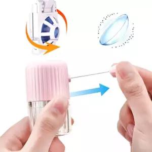 반자동 렌즈세척기 수동 회전 상쾌한 소프트 렌즈통