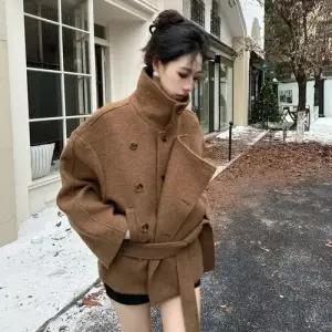 모직 여사친 겨울 도톰 아이템 코트 트렌디 쇼트 차이나 HT4