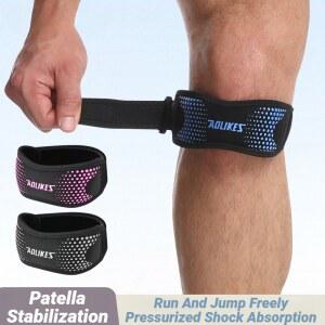 충격방지패드 조정 가능한 슬개골 버팀대 스트랩 Kneepads 무릎 지원 패드 보호 스포츠 장비 농구 배구 보호대 힘줄