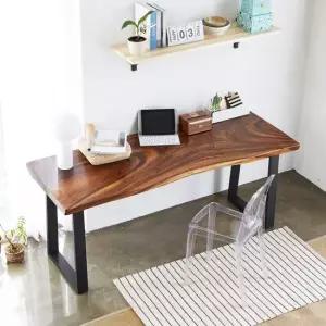 해찬솔 우드슬랩 몽키포드 통원목 책상 테이블 1600_w700 국내제작 맞춤제작가능 식탁테이블