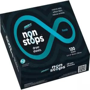 펄스 논스톱 건조 시트 - 신선한 향의 세탁용 섬유 유연제 주름 감소 컨트롤 정적 (120개)