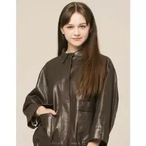 [손정완](강남점)셔링 레더 재킷 ZTJ6161070