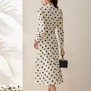 여성 원피스 스타 프린트 지성 도트 플라워 슬림핏 기본 차이나 원픽1