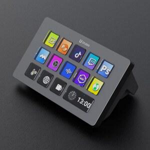ULANZI 스트림 컨트롤러 매크로 키보드 D200 U-Studio 패드 14 LCD 키, 앱과 소프트웨어를 제어할 수 있는 13개의 사용자 지정 키 덱, OBS, 트위치, 유튜브 등에서 작동 트리거, Mac /PC용