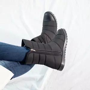 안감 부츠 패딩 여성 겨울 작업화 중년신발