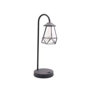 레트로 철 아트 침대 나무 홀더 테이블 그늘 책상 빈티지 침실 1 접시 램프 소켓 자료