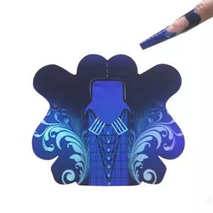 핑거엔젤 100PCS 스틸레토 네일 팁 폼 젤 폴리쉬 익스텐션 아크릴 아트 데코 DIY 컬 (불 컬러)