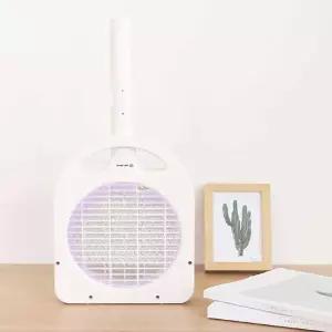 [서삼안전] 충전식 2중 안전망 전기모기채 거치대 겸용 투인원 해충 유도램프 파리채 라켓 (본품)