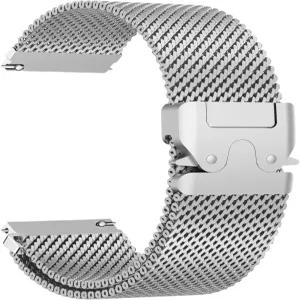 22mm 스트랩용 조절 가능한 낙하산 스타일 버클이 있는 남성용 HRYKJ 밀라노 메시 워치 밴드