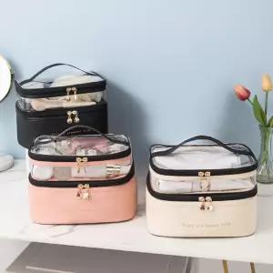 2단화장품파우치 다용도 화장품파우치 여행용 파우치