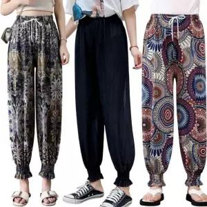 [도매라인]*썸머밴딩팬츠 여름 시원한 밴딩바지 쿨팬츠 몸빼바지 조거팬츠 여성용 냉장고바지