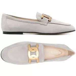 [토즈] 24FW 금장 체인 스웨이드 로퍼 XXW79A0DD00 D8W B416