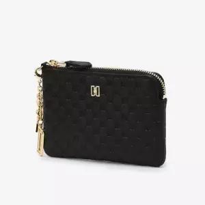 닥스 DCHO3E519BK LOUIS DD 블랙 로고패턴 소가죽 지퍼동전지갑 KJV622 AYK664